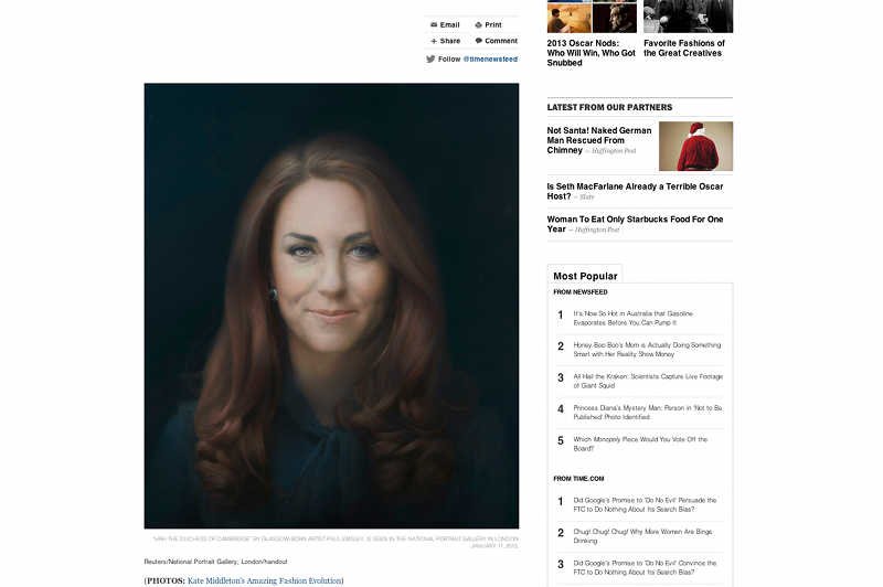 Eksperci i internauci krytykują pierwszy oficjalny portret księżnej Kate.