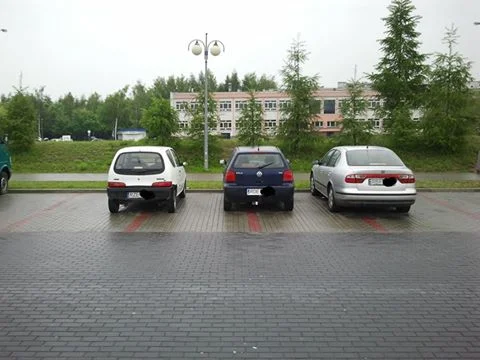 Przykład typowego buraka parkingowego