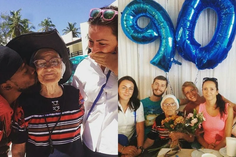 Swoje zeszłoroczne, 90 -te, urodziny Baba Lena spędziła na Dominikanie