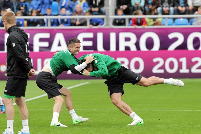 Trening piłkarzy Irlandii