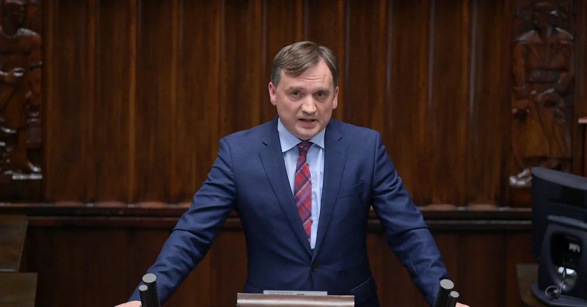 Zbigniew Ziobro z mównicy sejmowej