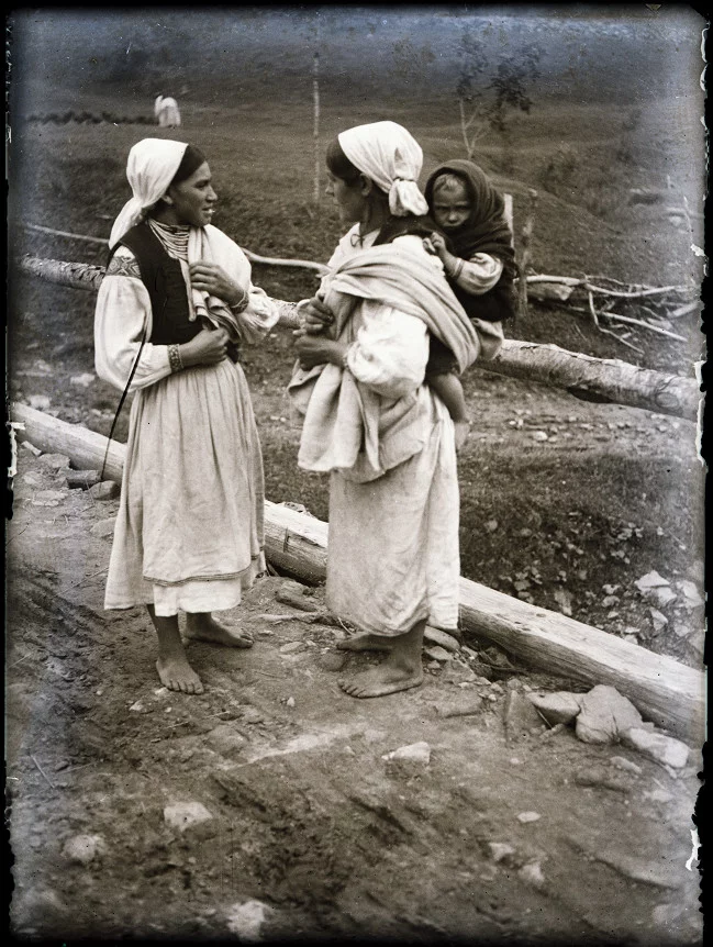Dwie gaździny, Wetlina pow. Lesko, sierpień 1936.