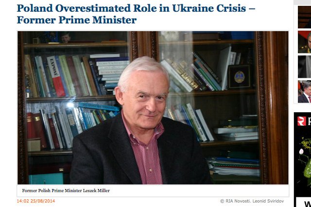 Leszek Miller uważa, że Zachód powinien pamiętać, iż na Ukrainie działa faszystowski Prawy Sektor