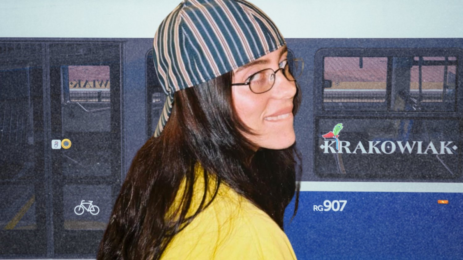 Billie Eilish w tramwajach w Krakowie Billie Eilish