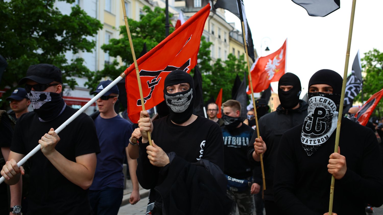 Marsz neofaszystów został zatrzymany przy Świętokrzyskiej.