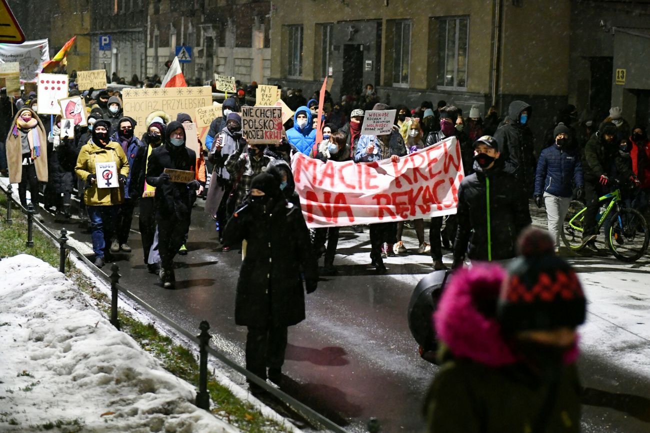 Strajk Kobiet w 2020 roku.