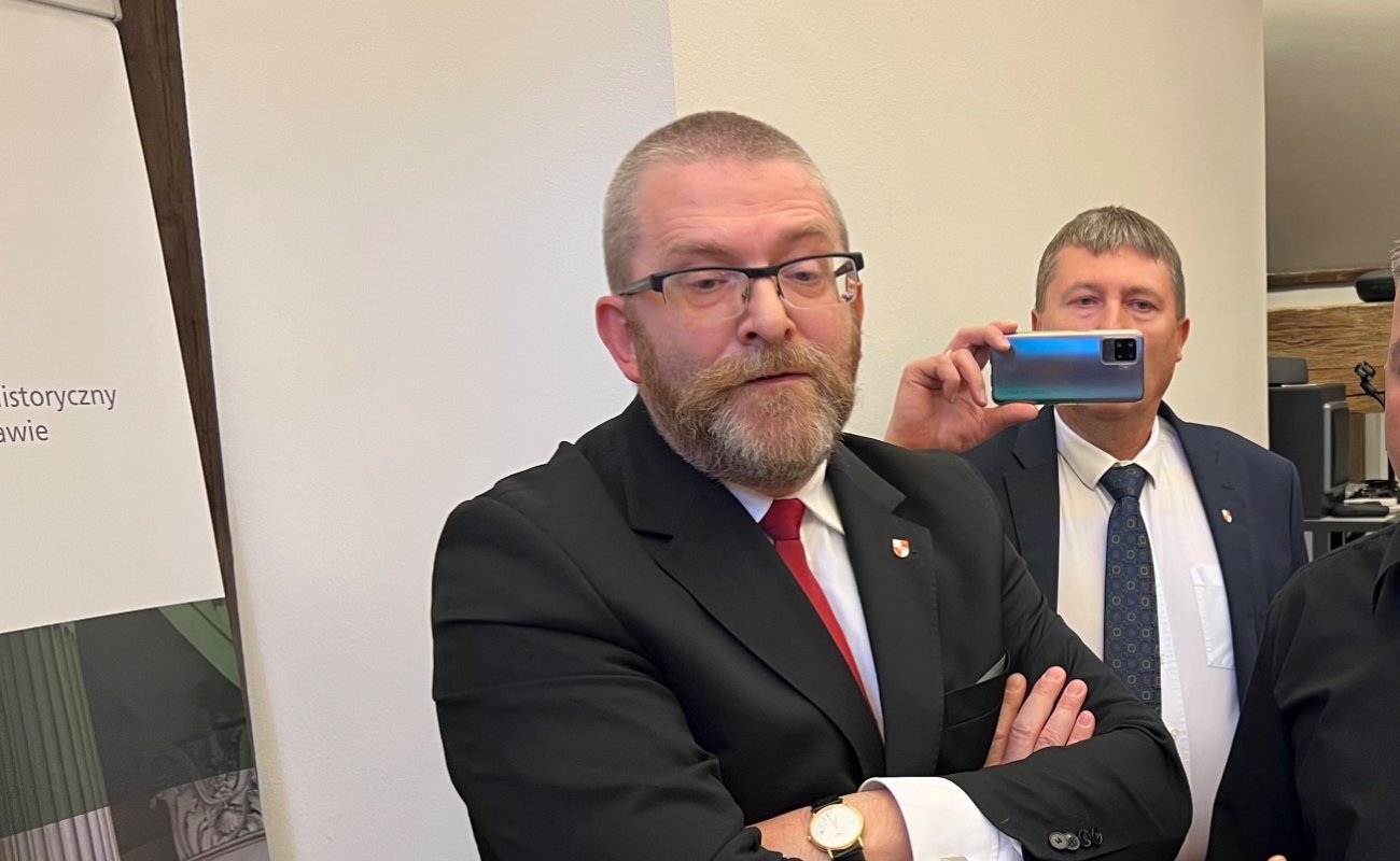 Grzegorz Braun przerwał wykład w Niemieckim Instytucie Historycznym.