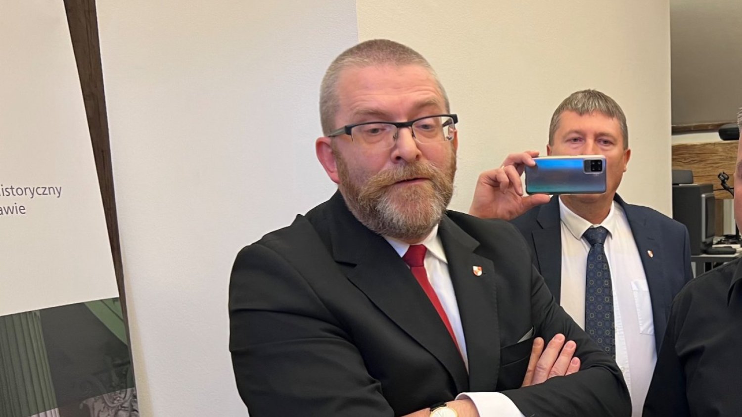 Grzegorz Braun przerwał wykład w Niemieckim Instytucie Historycznym.