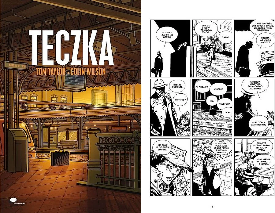 Okładka i kadr z "Teczki".