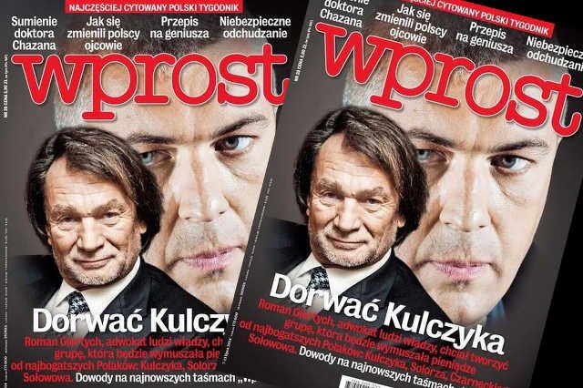 Tygodnik "Wprost" w ten sposób zapowiada publikację o taśmie Romana Giertycha