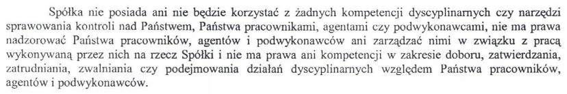 Fragment umowy Kierowca-Spółka w Uberze