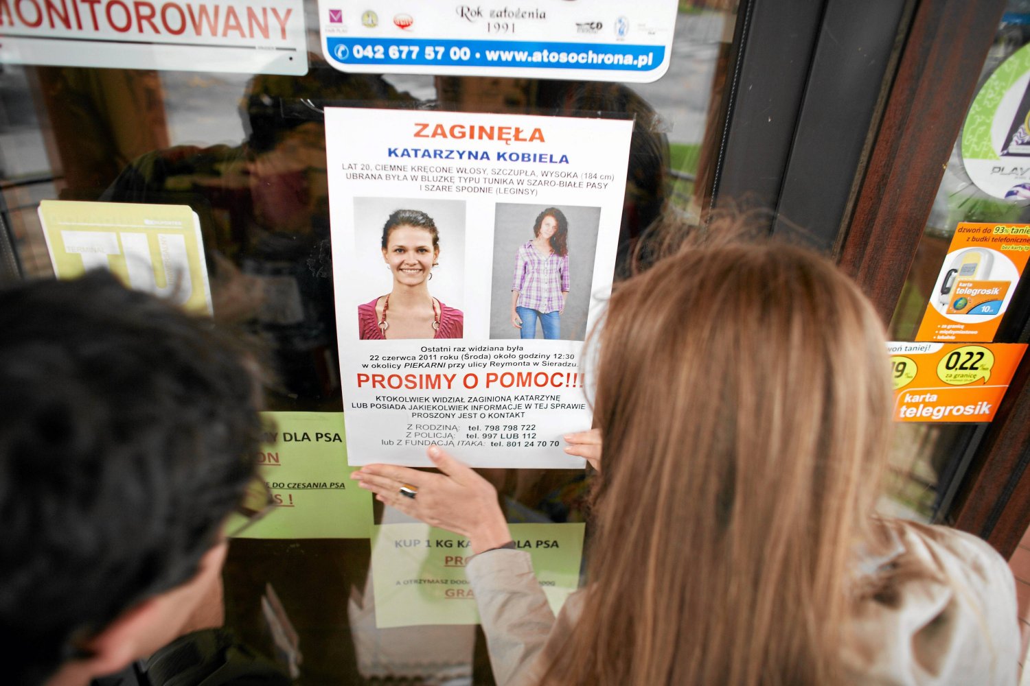 Plakat z poszukiwań zaginionej Katarzyny Kobieli