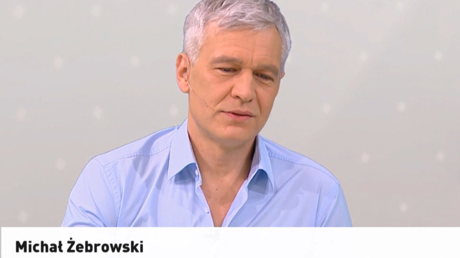 Michał Żebrowski pojawił się na antenie TVP Info. Michał Żebrowski pojawił się na antenie TVP Info.