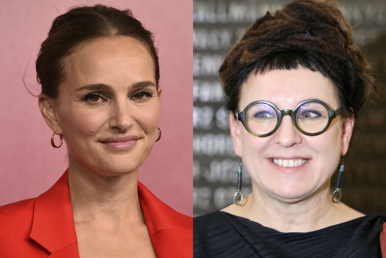 Olga Tokarczuk porozmawiała o swojej twórczości z Natalie Portman. Olga Tokarczuk porozmawiała o swojej twórczości z Natalie Portman.