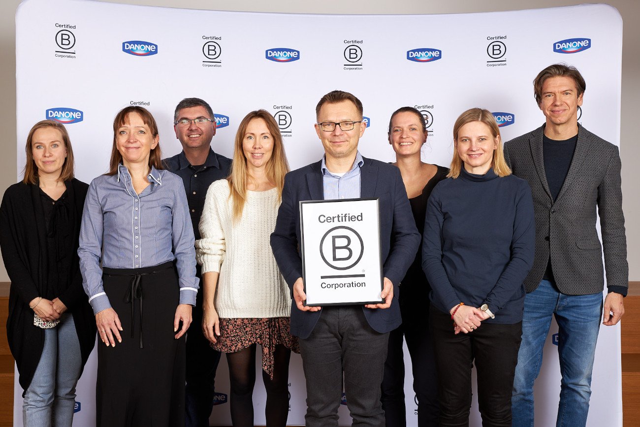 Spółka Danone została wyróżniona certyfikatem B Corp.