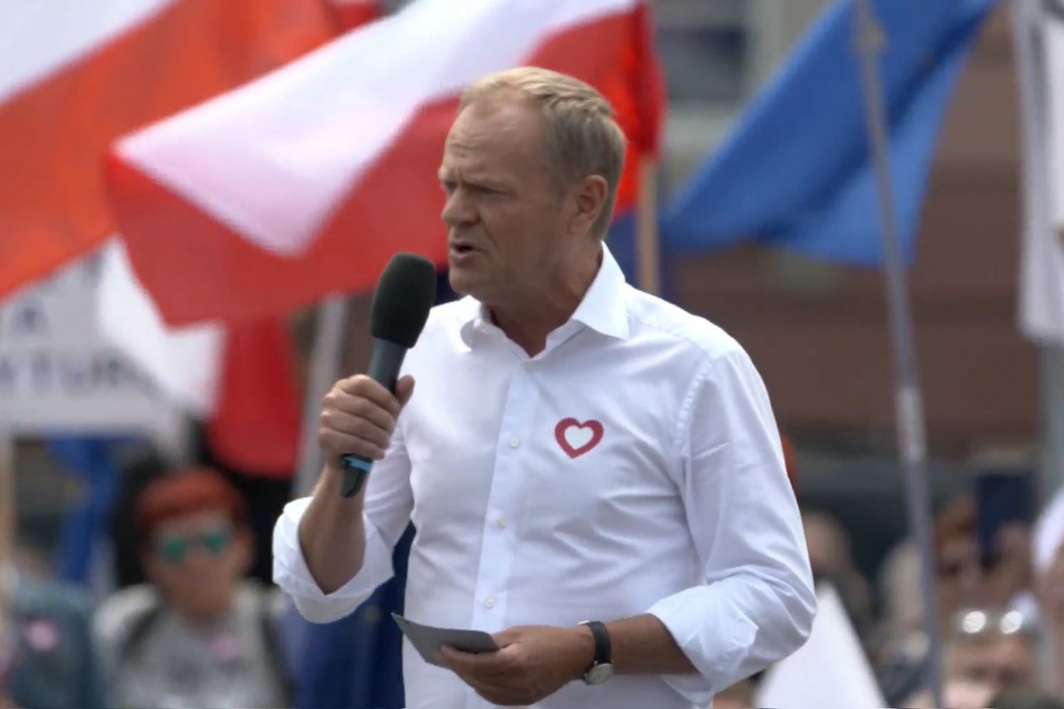 Donald Tusk zwrócił się na wiecu we Wrocławiu wprost do Jarosława Kaczyńskiego.