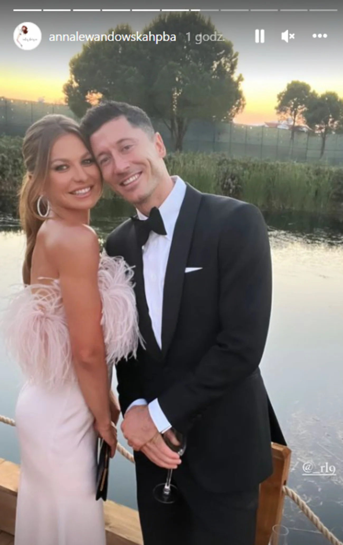 Lewandowski czule o żonie