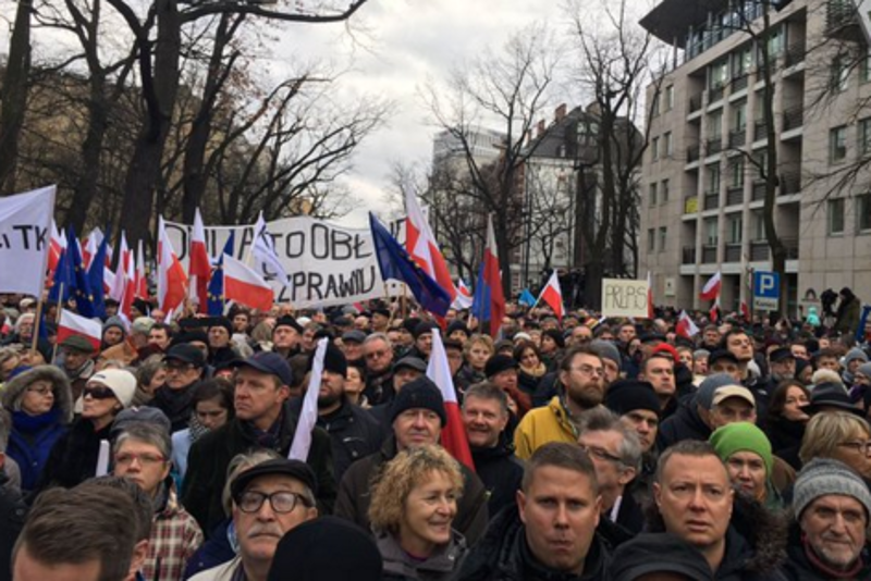 Demonstracja w Warszawie się udała.