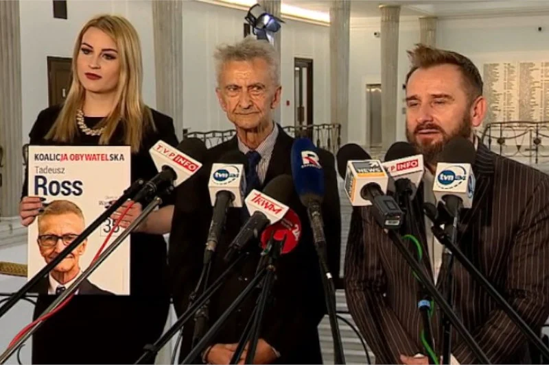 Piotr Liroy-Marzec poparł Tadeusza Rossa.