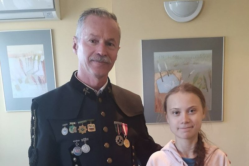 Greta Thunberg zwiedziła kopalnię węgla Makoszowy. Gdy wróciła na powierzchnię, związkowcy zaczęli się wyzywać od zdrajców.