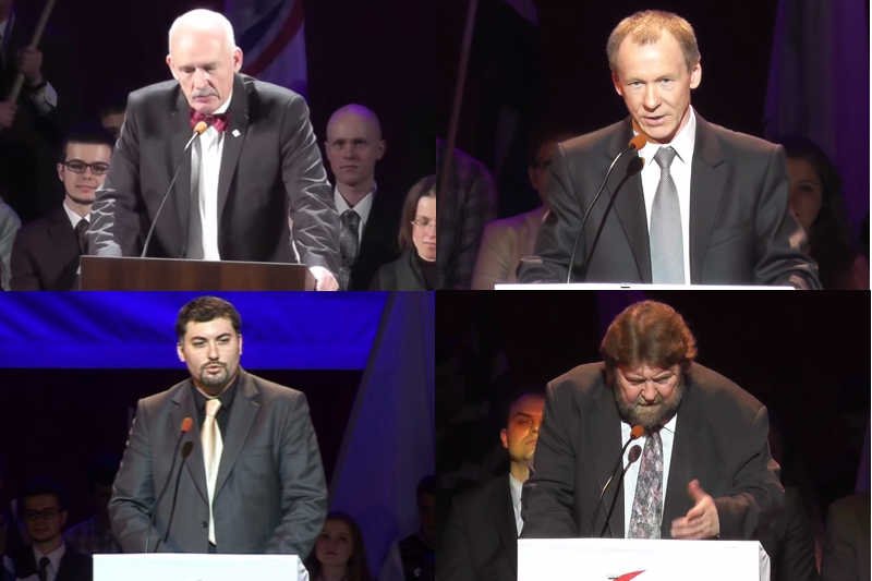 Janusz Korwin-Mikke zabierze ze sobą do Brukseli trzech współpracowników.