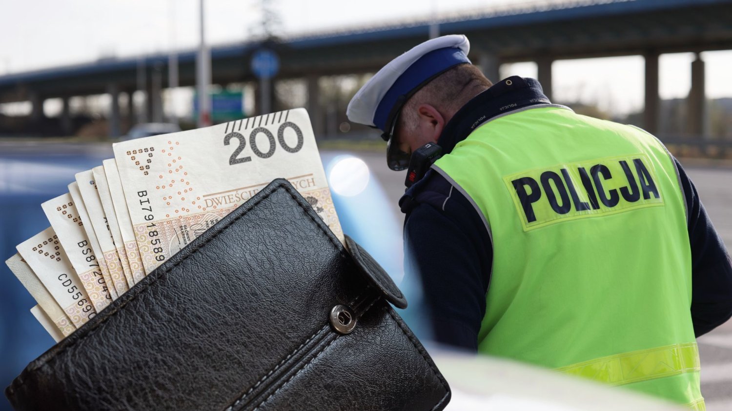 Wynagrodzenia w służbach mundurowych. Sprawdzamy, czy opłaca się odejść z korporacji Policjant, portfel i banknoty