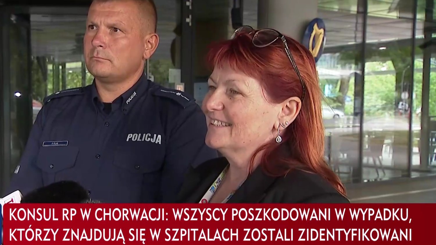 Polska konsul w Zagrzebiu Dagmara Luković podczas konferencji.