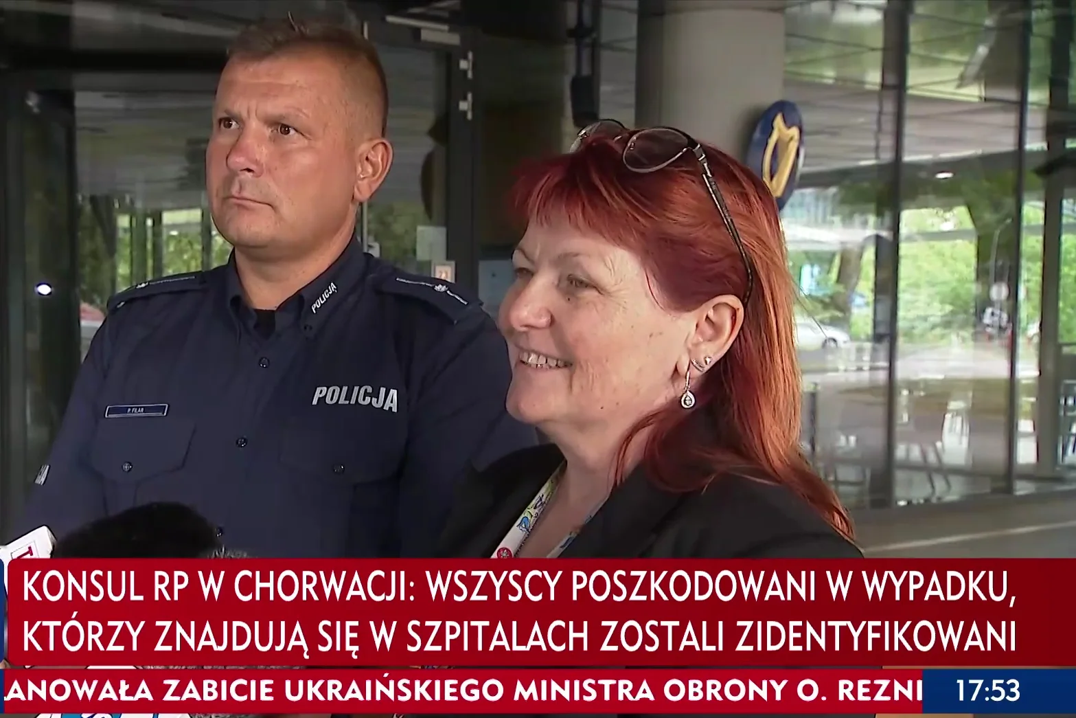 Polska konsul w Zagrzebiu Dagmara Luković podczas konferencji.