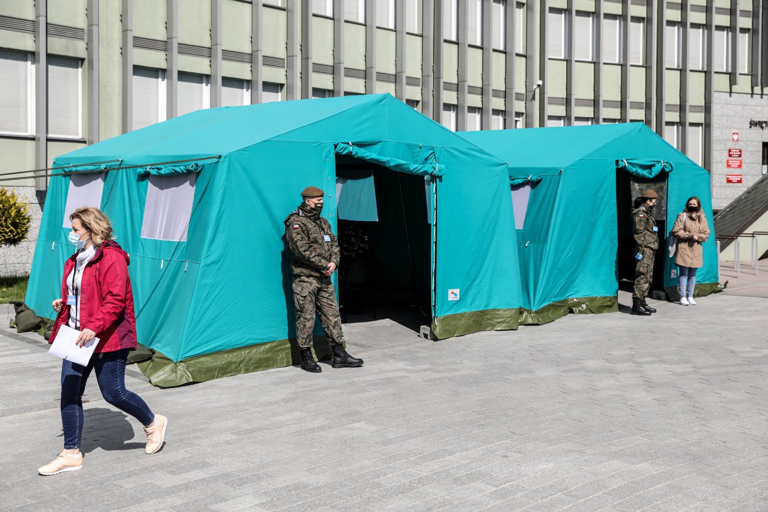 Mobilny punkt szczepień przeciwko Covid-19.