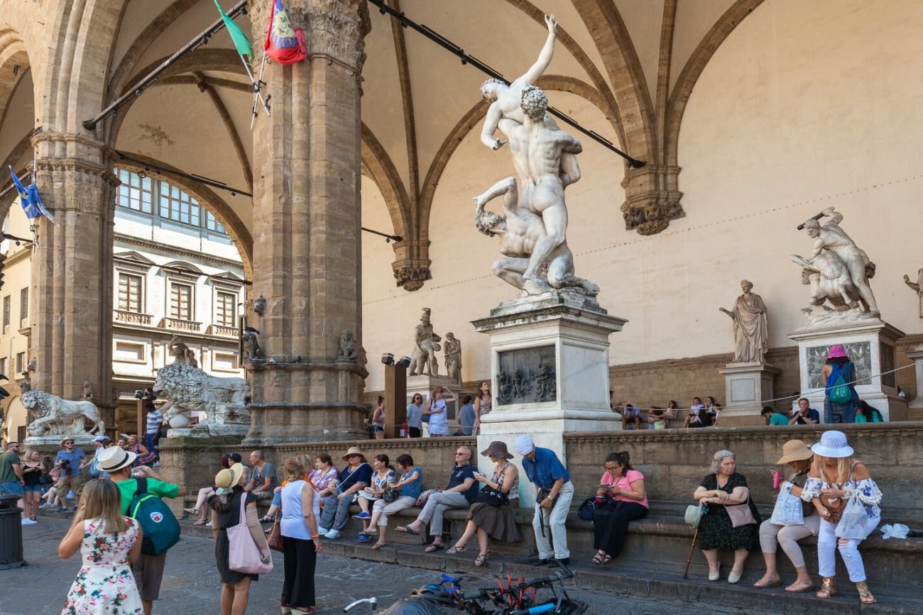 Turyści we Florencji