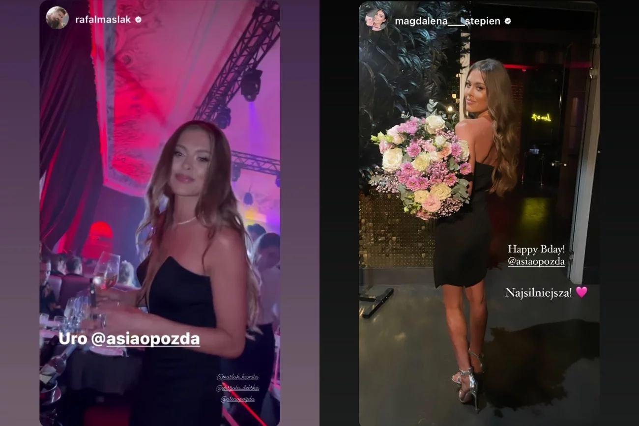 Huczna impreza urodzinowa Joanny Opozdy