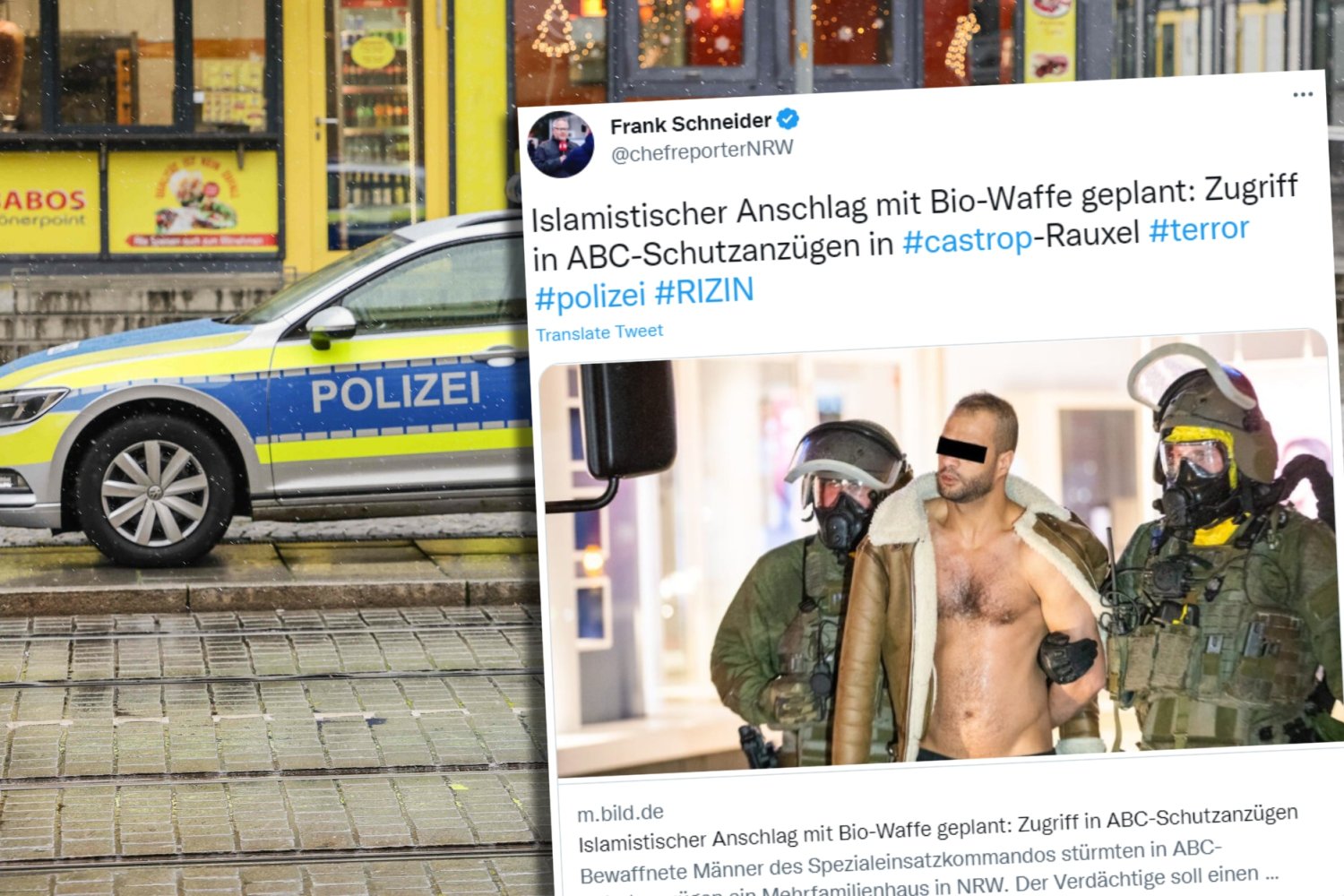 Niemiecka policja zatrzymała 32-latka, który miał przygotowywać zamach