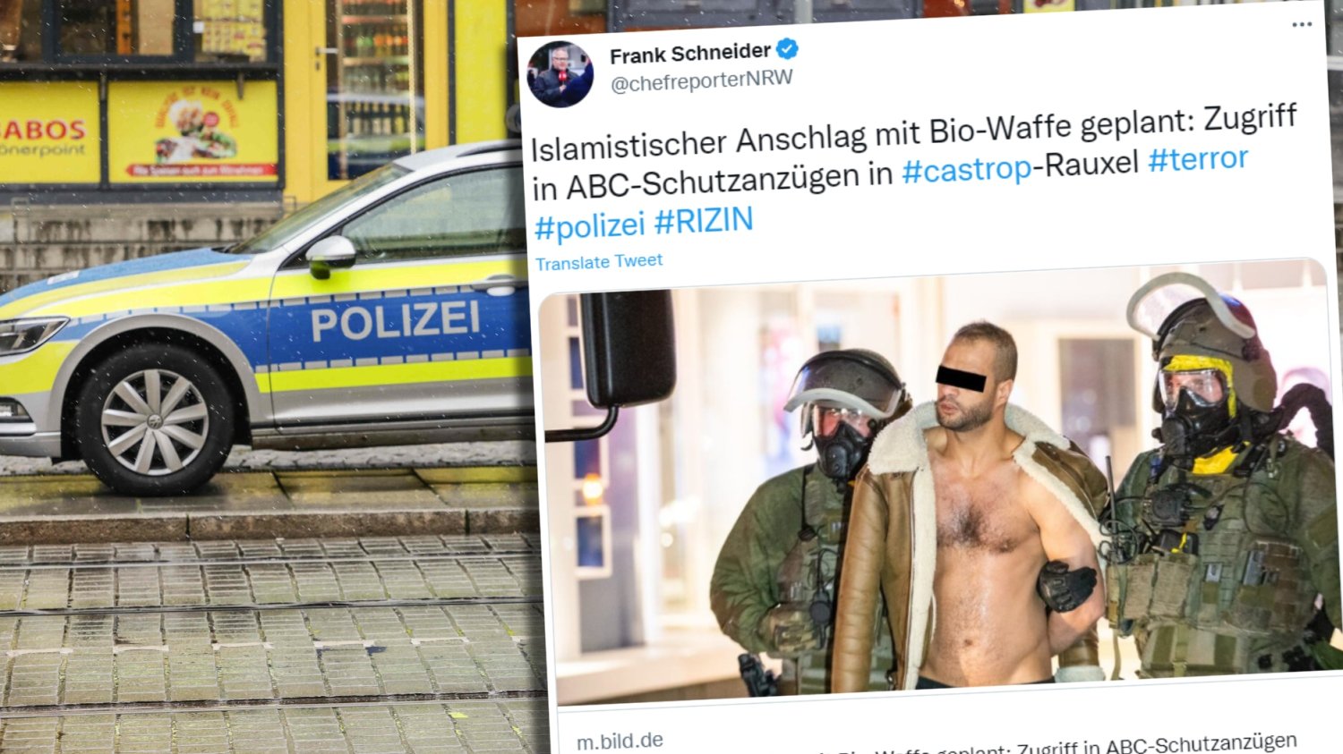 Niemiecka policja zatrzymała 32-latka, który miał przygotowywać zamach