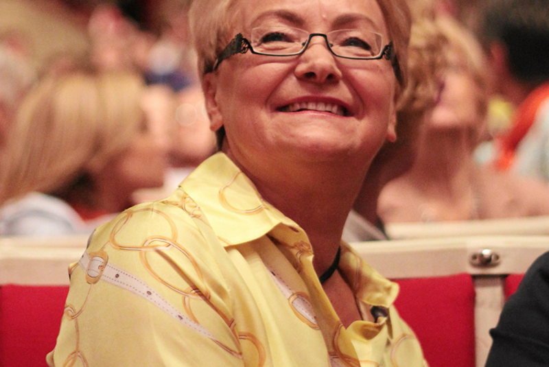 PRZEWODNICZACA RADY PROGRAMOWEJ KONGRESU KOBIET HENRYKA BOHNIARZ PODCZAS IV KONGRESU KOBIET