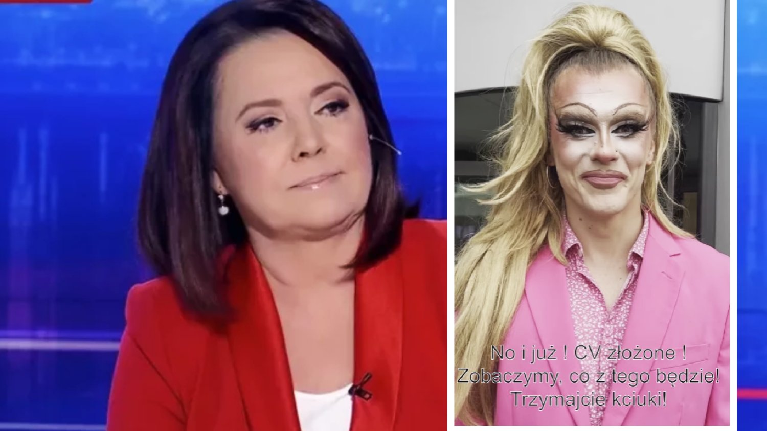Drag queen chce wygryźć Holecką z TVP? Pojechał na Woronicza, by złożyć CV