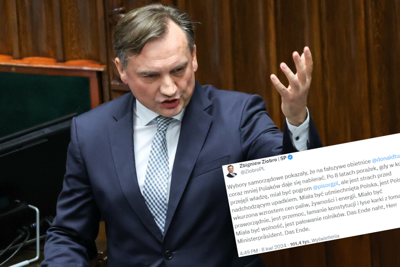 Ziobro nie wytrzymał i zwrócił się do Tuska na Twitterze. Nagle zaczął pisać po niemiecku.