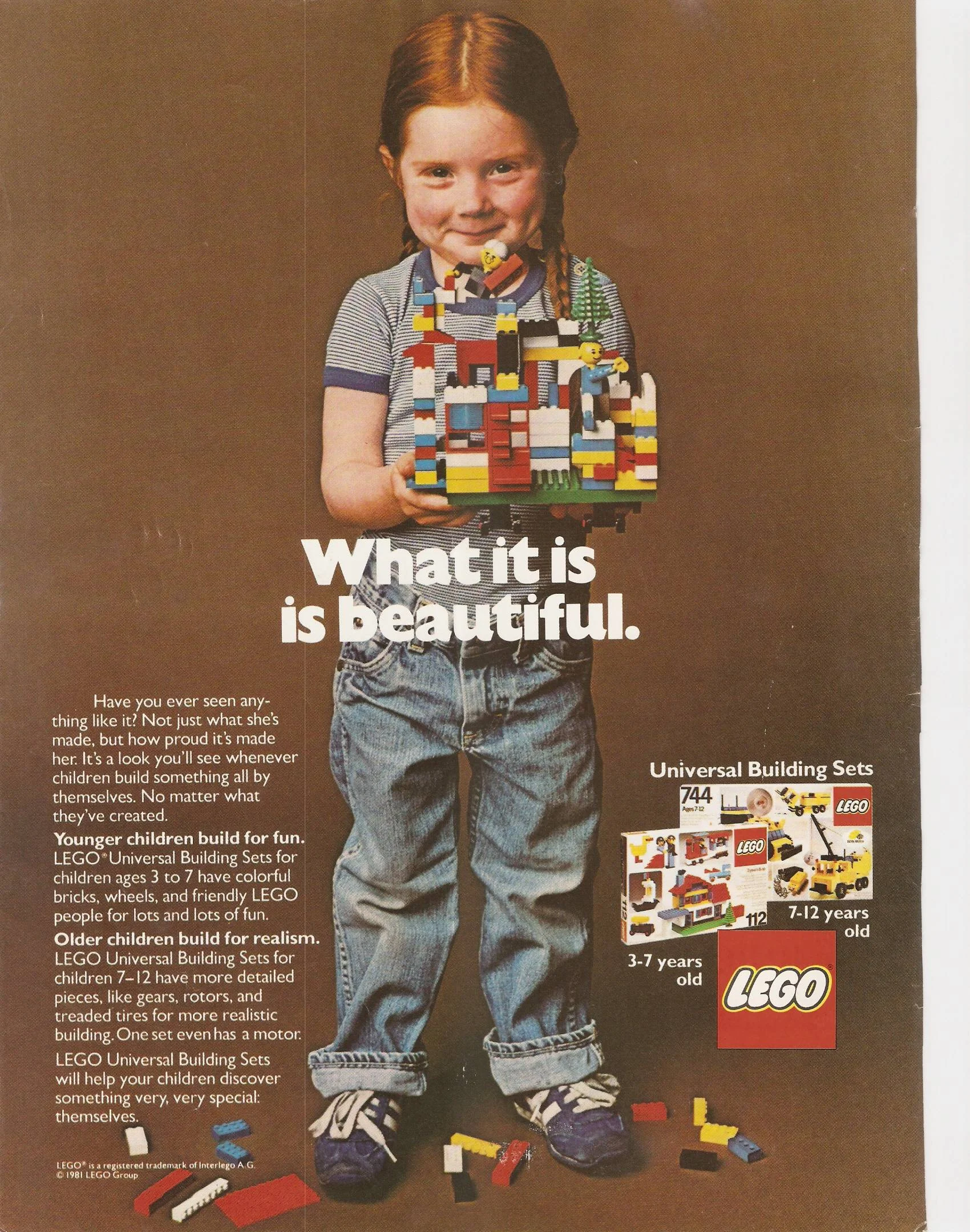Kampania firmy LEGO z 1981 roku.