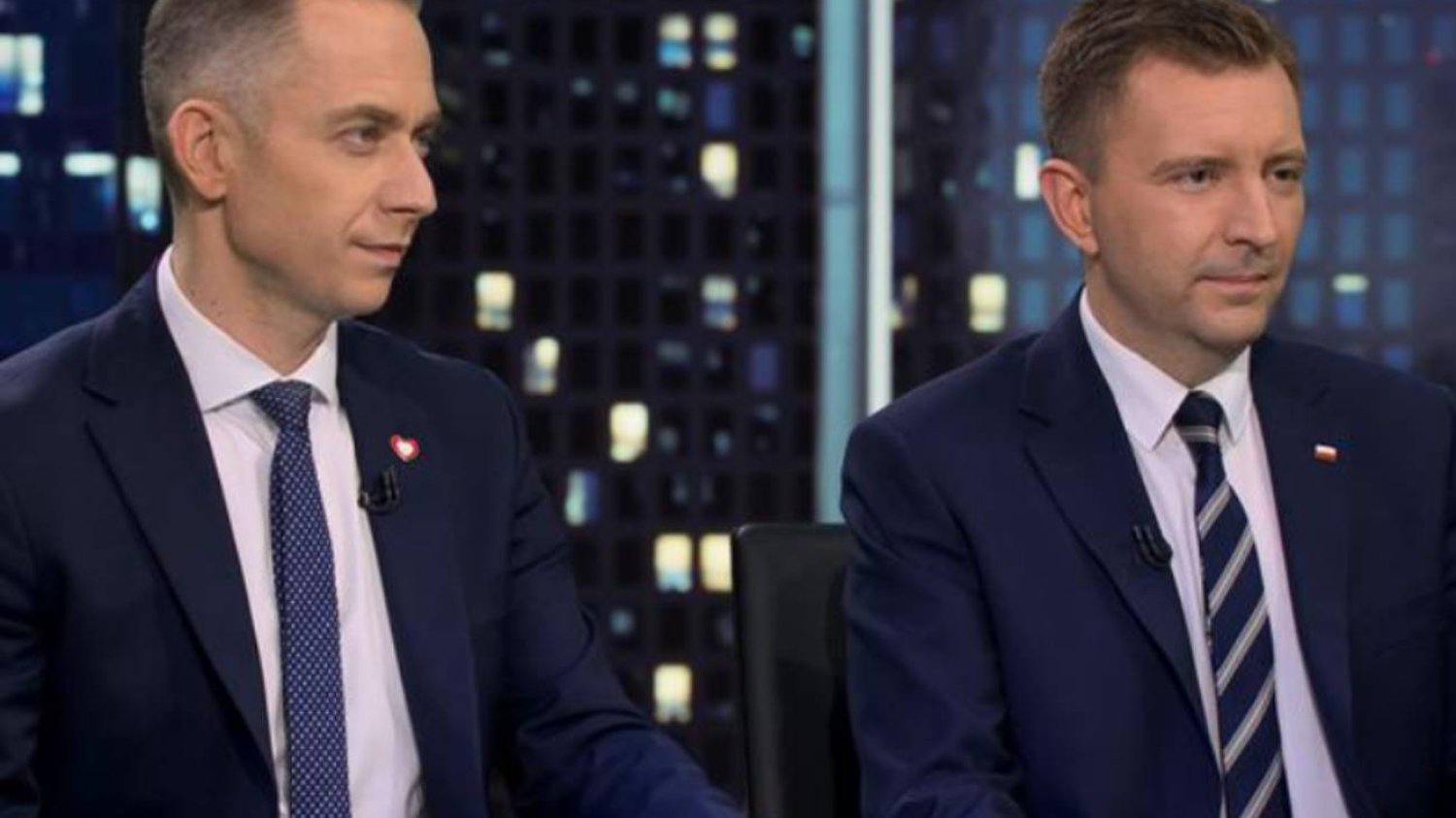 Łukasz Schreiber mówi, żeby go nie dotykać. Awantura w studiu TVN24