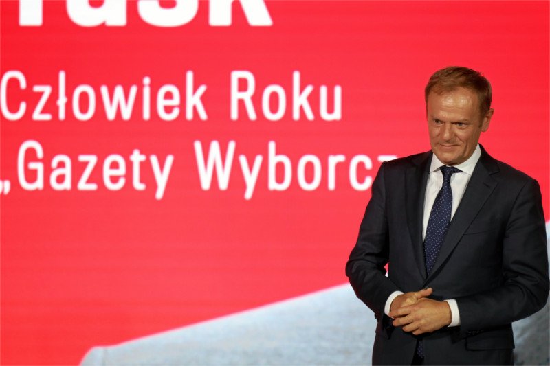 Donald Tusk Człowiekiem Roku 2019.