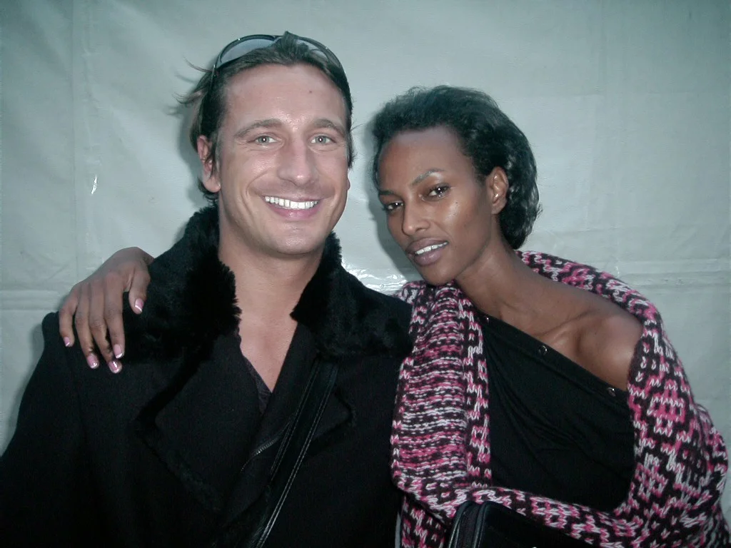 Z Yasmin Warsame, supermodelką - Paryż