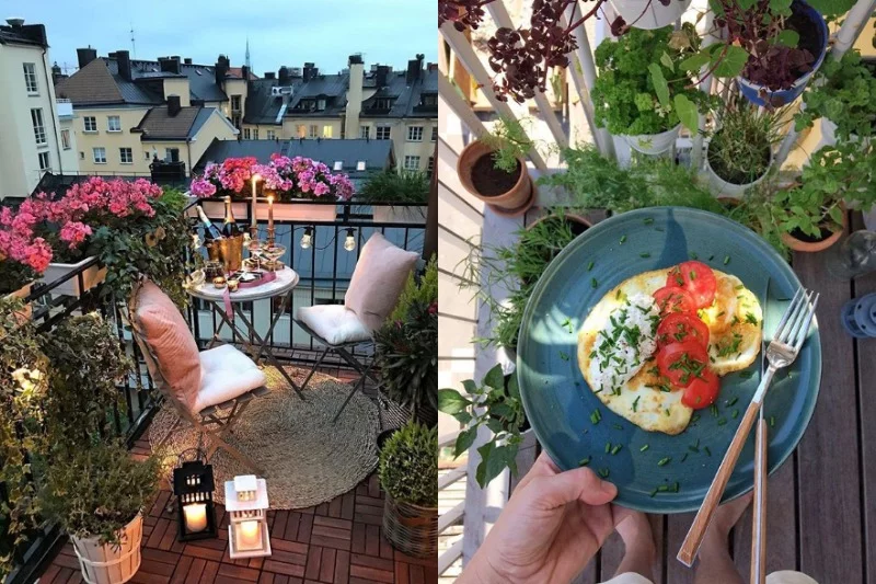 Wystarczy kilka drobnych dodatków, aby zamienić balkon w magiczne miejsce. Doniczki, lampki i domowy zielnik to tylko kilka pomysłów