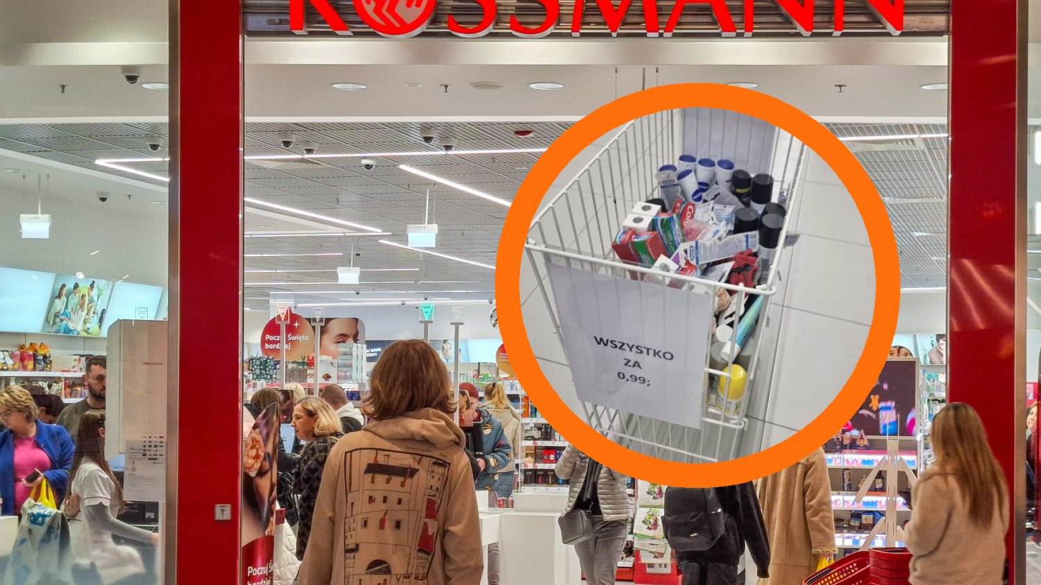 Nietypowa promocja w Rossmannie. Postawiono kosze z kosmetykami znanych marek za niecałą złotówkę W Rossmanie pojawiły się koszyki z kosmetykami za 99 groszy