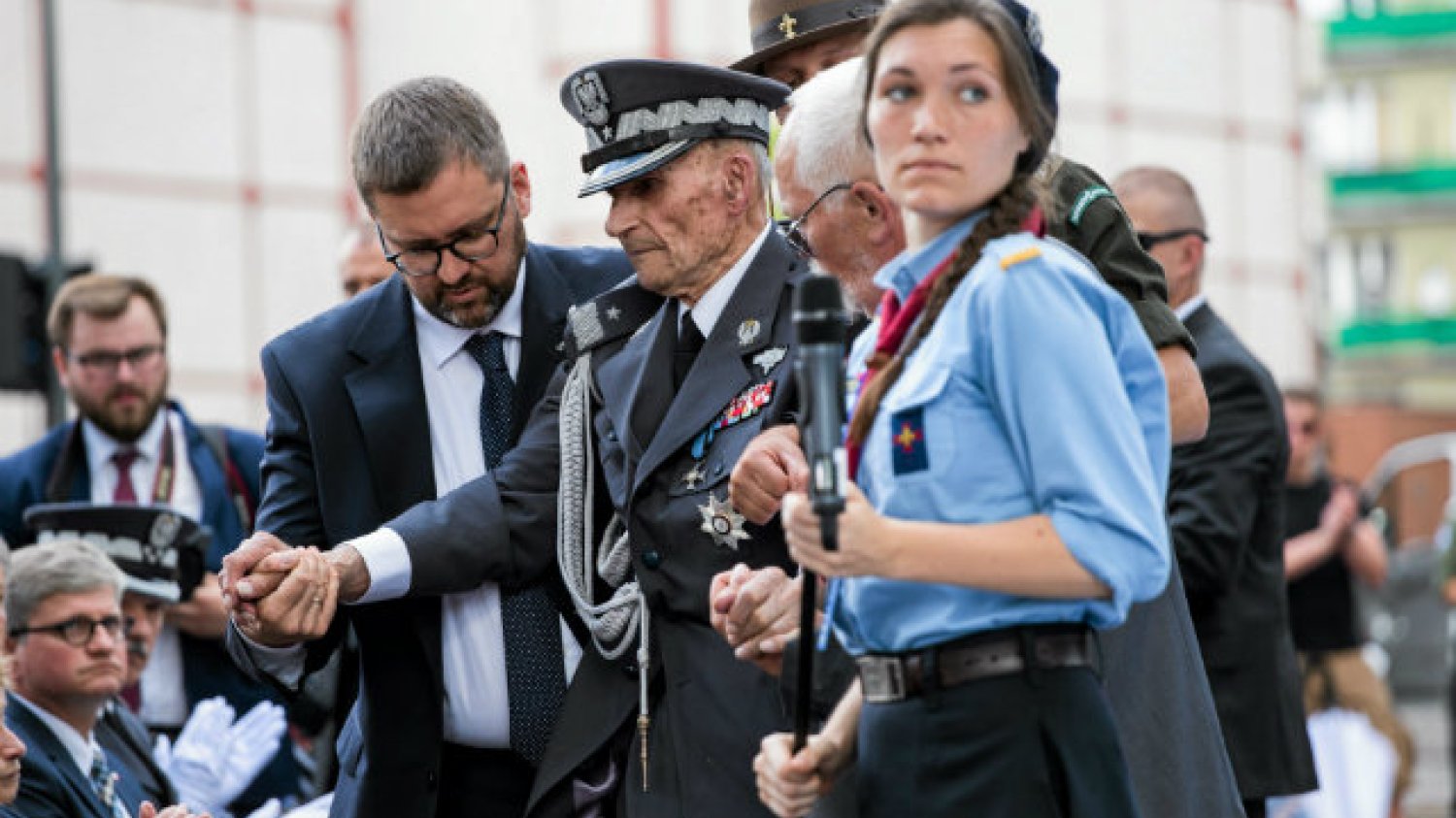 Generał Zbigniew Ścibor-Rylski w przedzień 73. rocznicy powstania warszawskiego.
