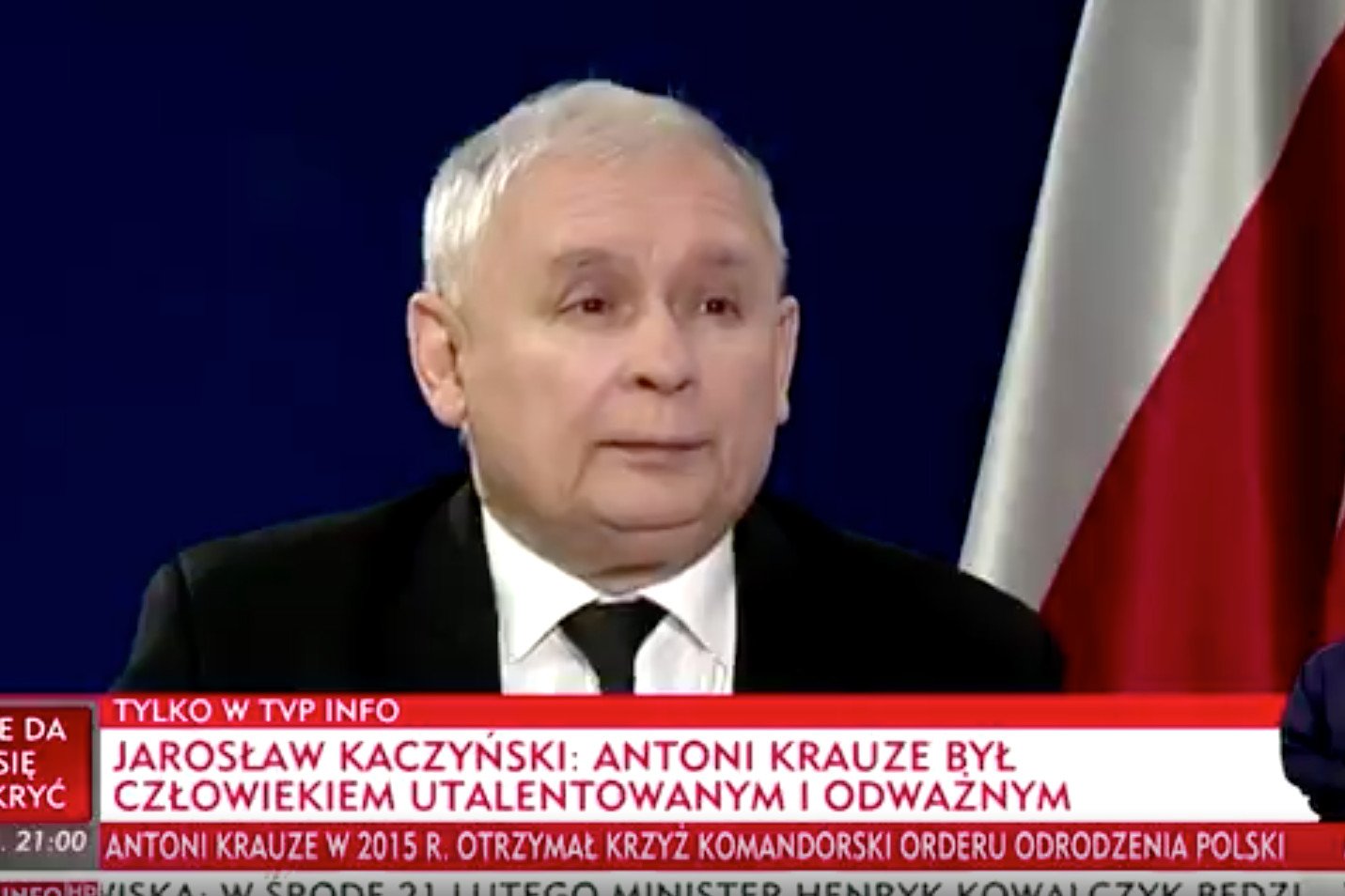 Jarosław Kaczyński "wyjaśnił", dlaczego Antoni Krauze zmarł.