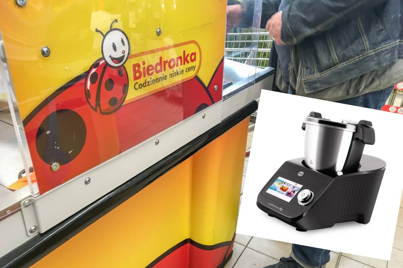 kasa w Biedronce i robot kuchenny