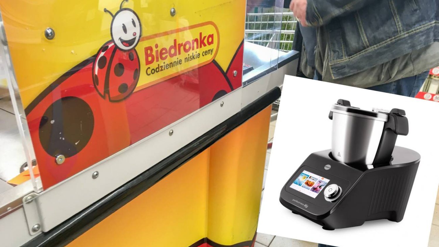 kasa w Biedronce i robot kuchenny