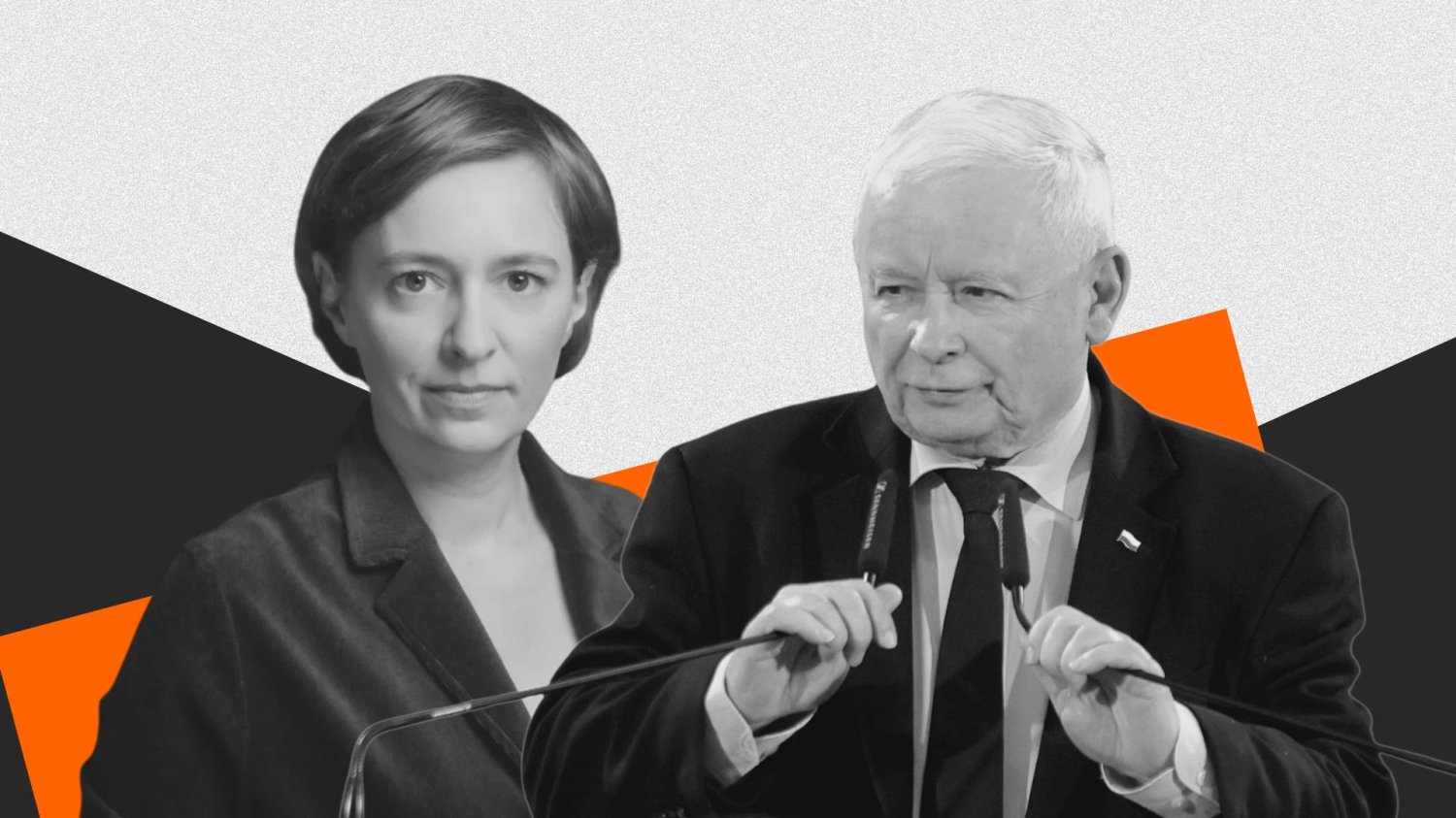 Karolina Lewicka i Jarosław Kaczyński