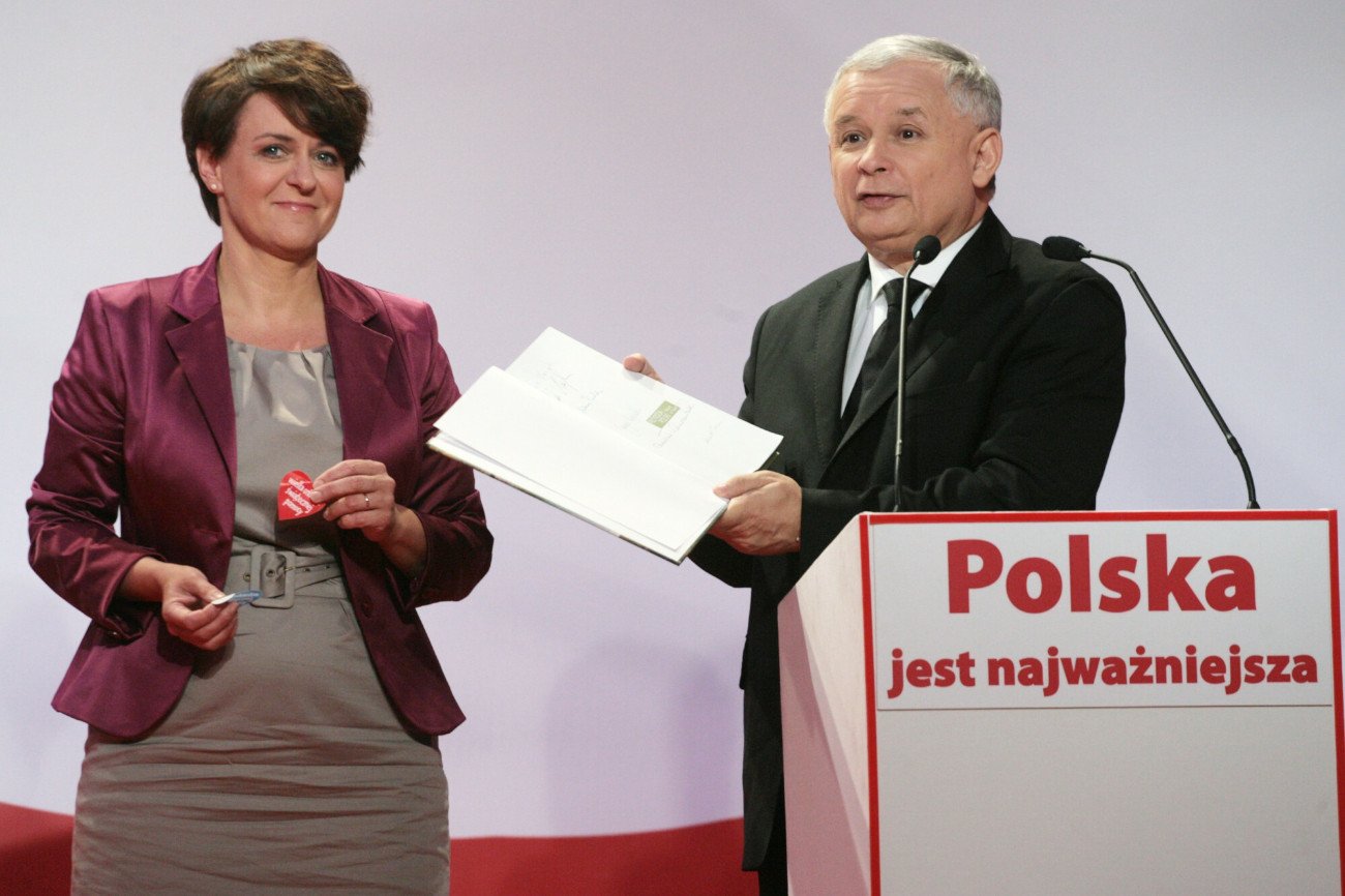 Joanna Kluzik-Rostkowska i Jarosław Kaczyński, 2010 rok