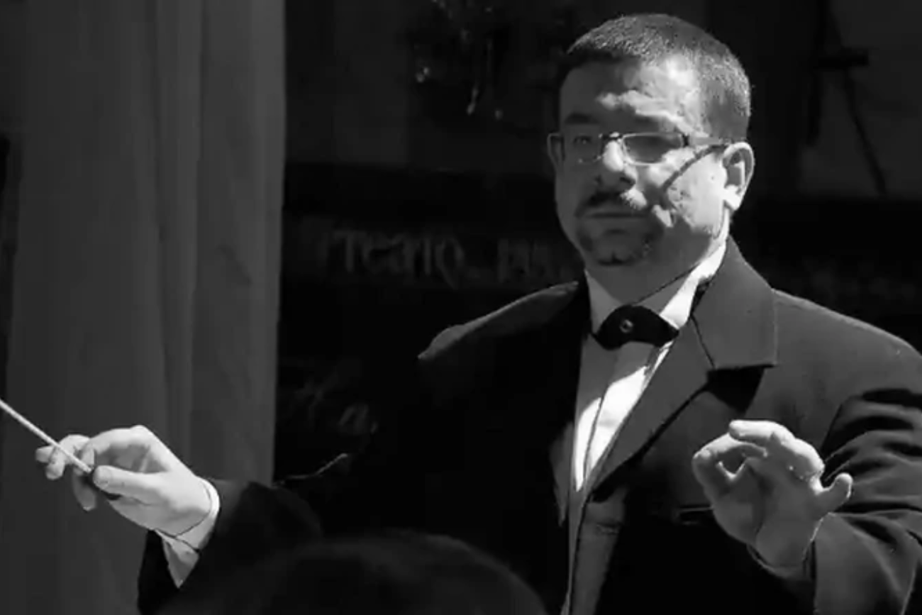 Zamordowany przez Rosjan ukraiński dyrygent Jurij Kerpatenko.