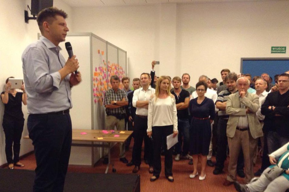 Spotkaniem w Krakowie Ryszard Petru rozpoczął serie spotkań w największych miastach Polski.